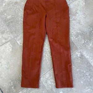 Jones New York Rust Straight Leg Pants